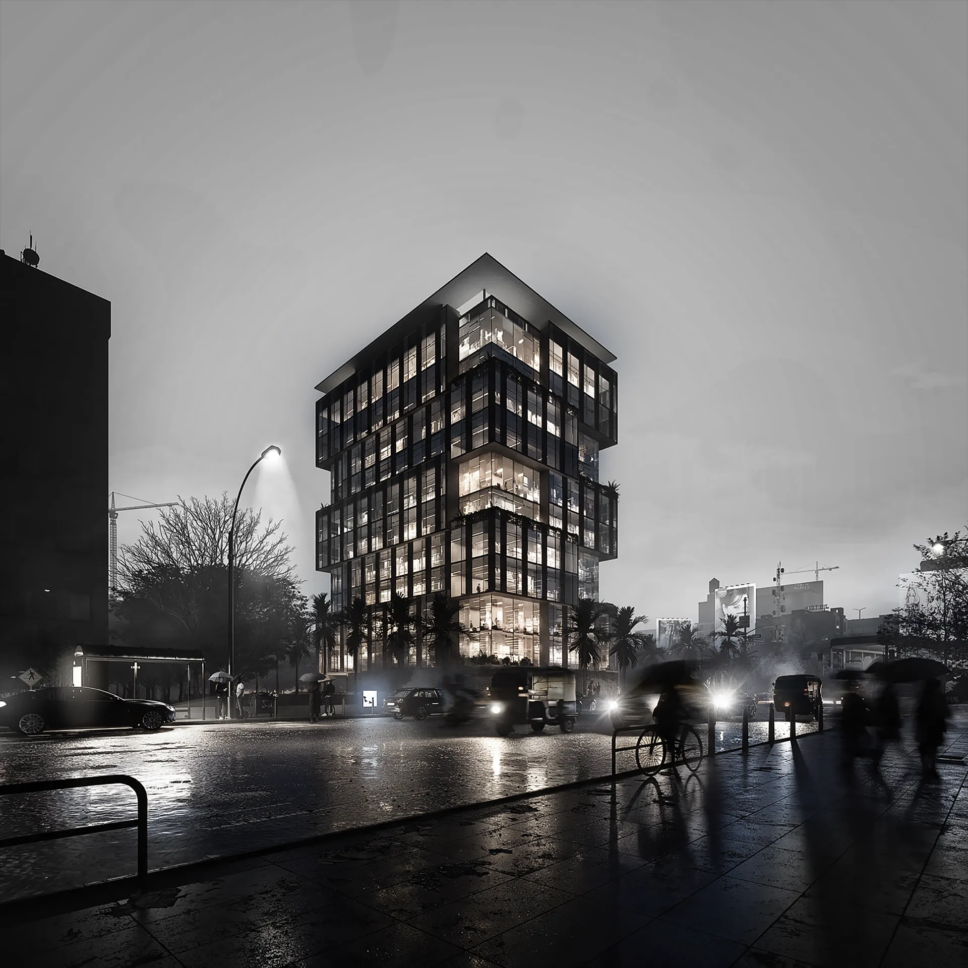 Sketch, HADI TEHRANI, office