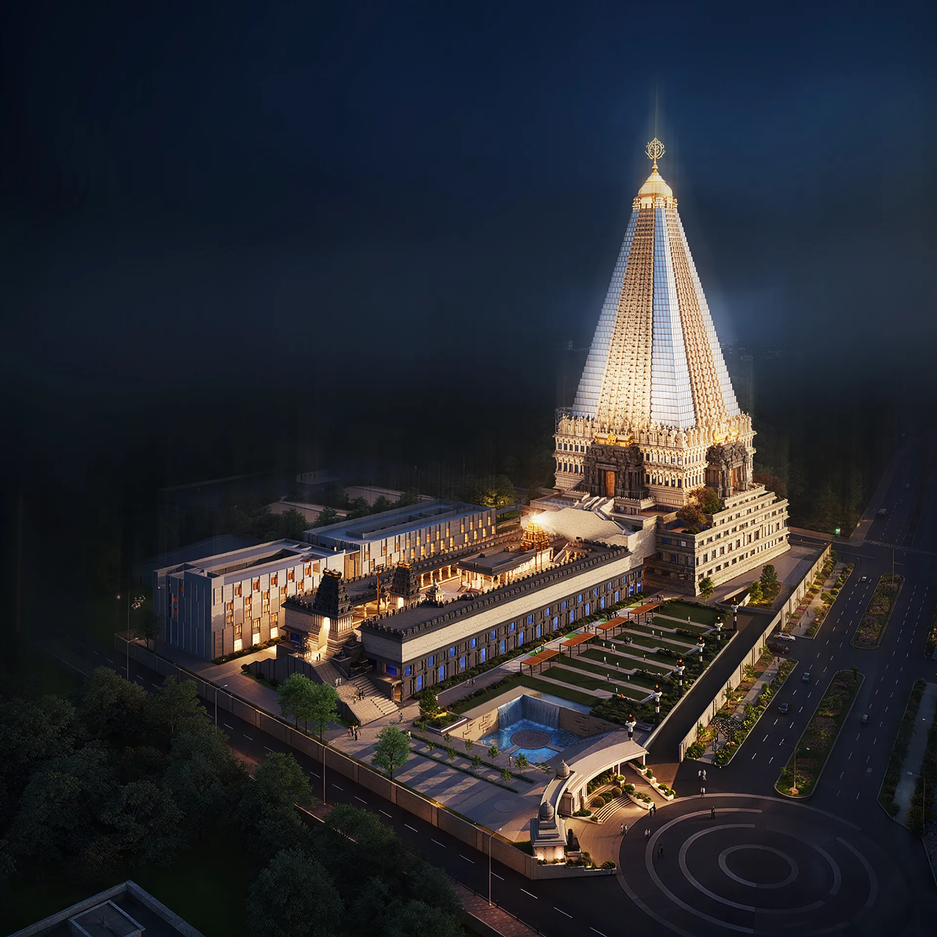 Sketch, ISKON, Hyderabad